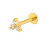 Trio Labret Stud - Seol Gold