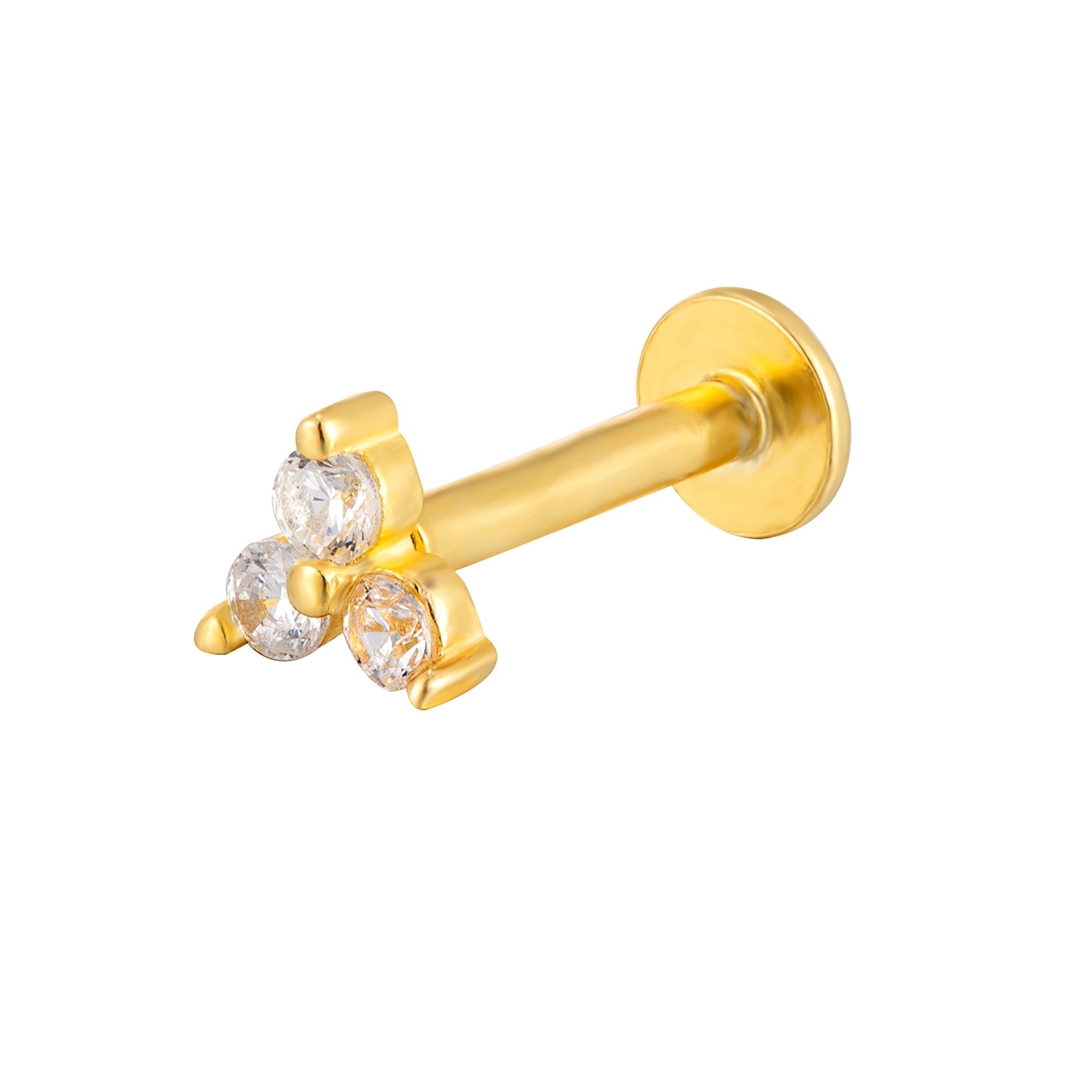Trio Labret Stud - Seol Gold