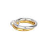 Mixed Metal Interlocking Linked Ring - Seol Gold