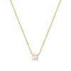 Gold Solitaire Necklace - seol-gold