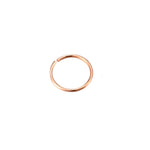 9ct Rose Gold Wire Hoop - seol-gold