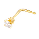 9ct Solid Gold Diamond Nose Stud - SEOLGOLD