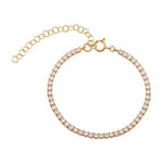 18ct Gold Vermeil Opal Tennis Bracelet