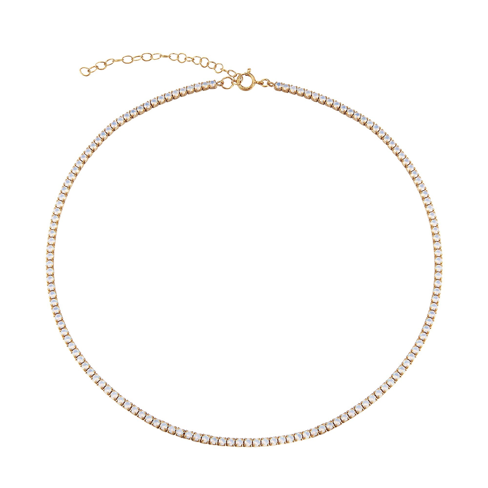 opal tennis chain - seol gold
