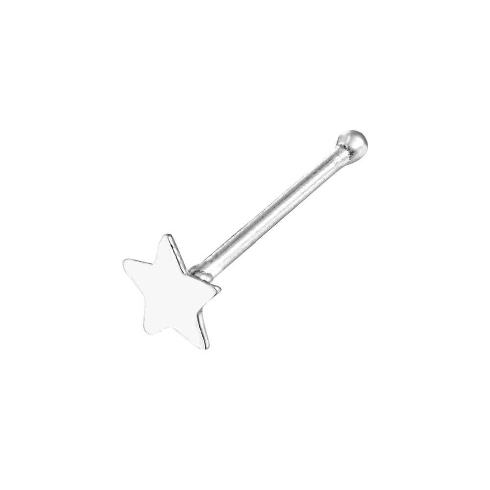 Sterling Silver Tiny Star Nose Stud