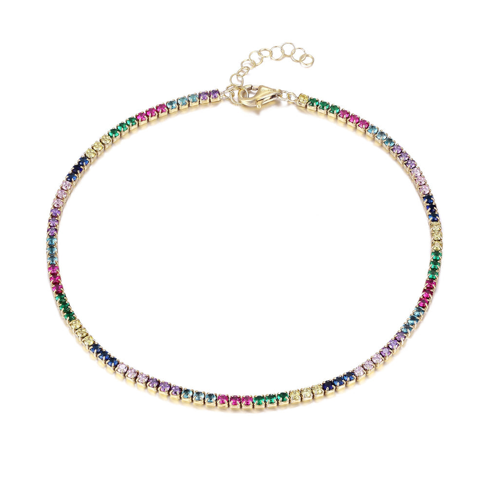 rainbow anklet -seol gold