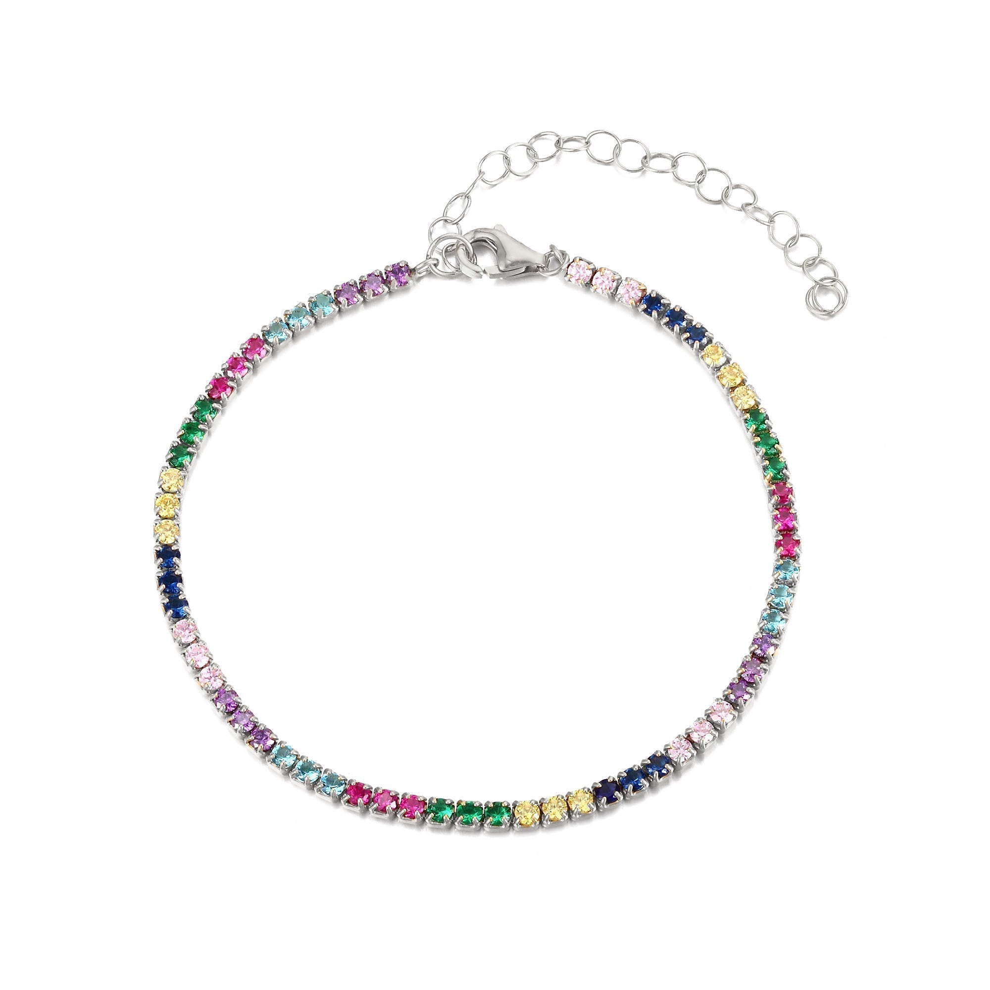 silver tennis bracelet - seolgold