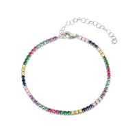 silver tennis bracelet - seolgold