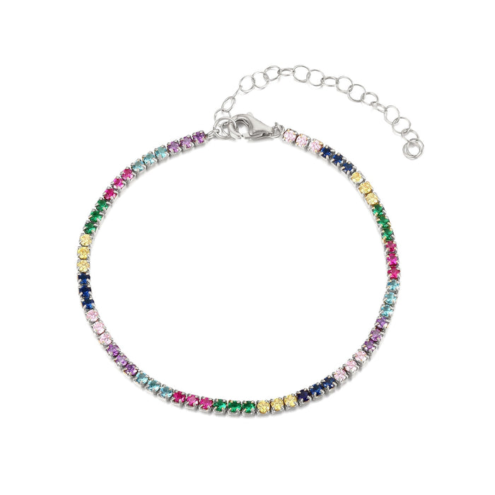 silver tennis bracelet - seolgold