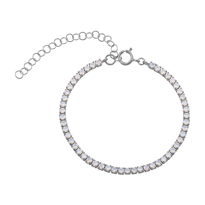 silver opal bracelet - seolgold
