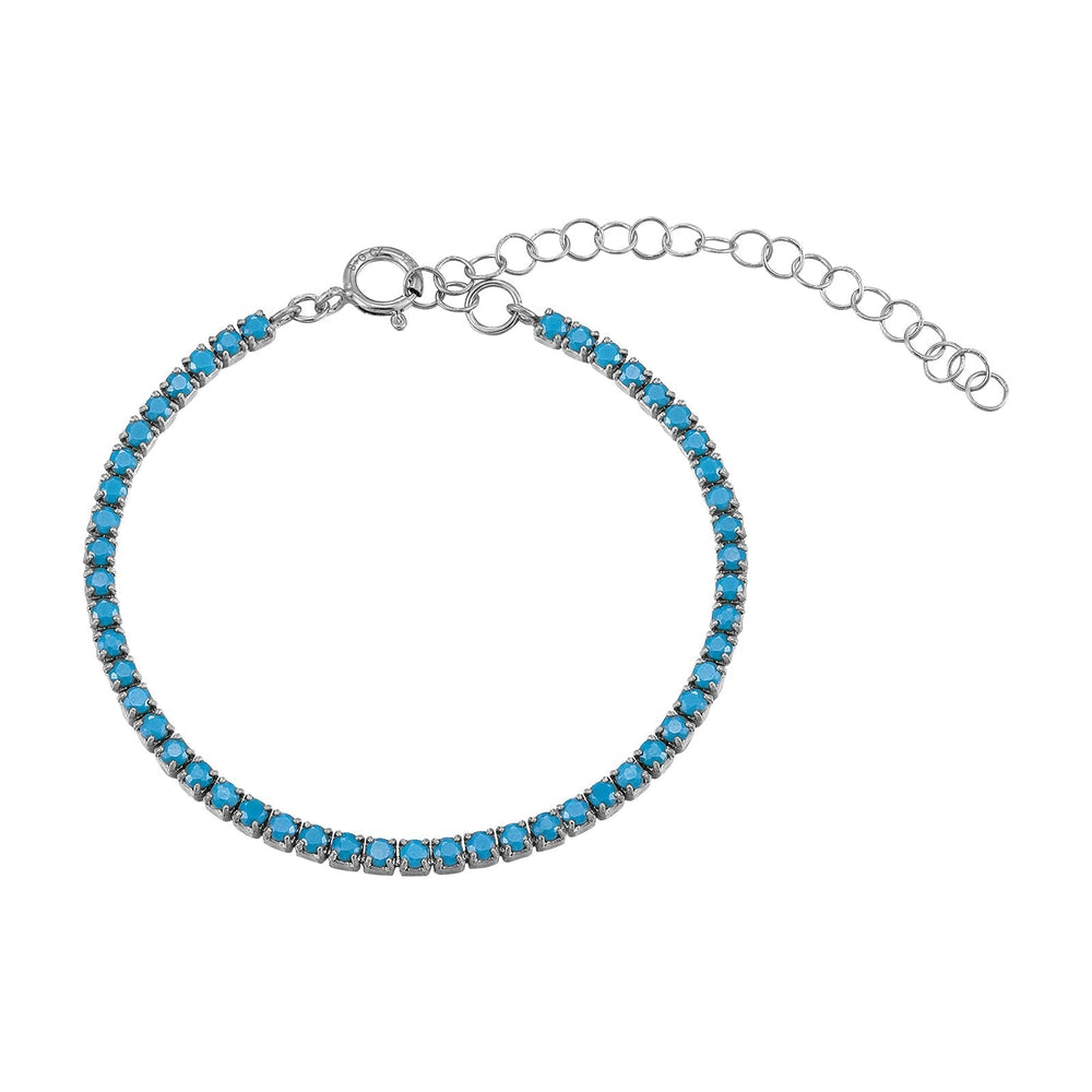 silver turquoise bracelet - seolgold