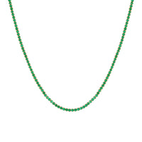 Seol Gold - Emerald CZ Tennis Choker