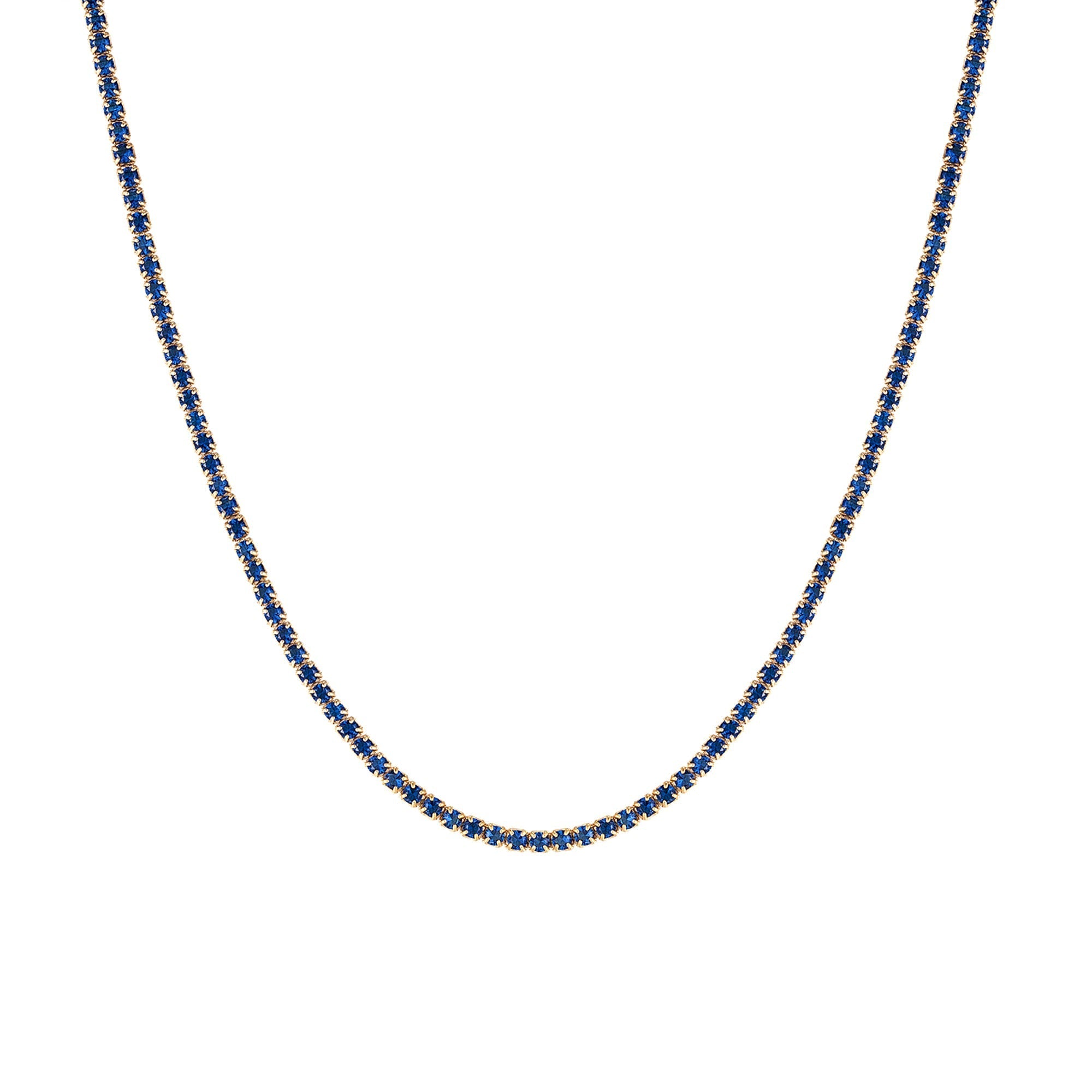 Seol Gold - Sapphire CZ Tennis Choker
