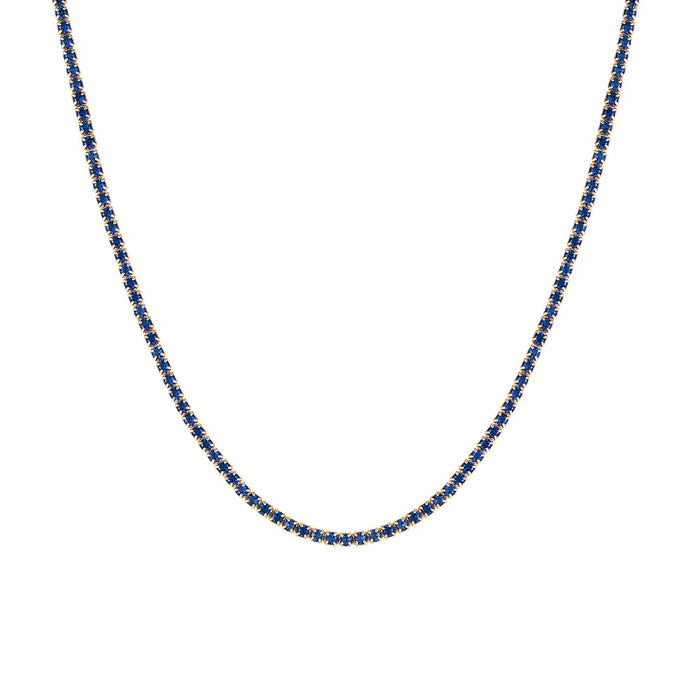 Seol Gold - Sapphire CZ Tennis Choker