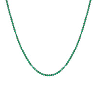 Seol Gold - Emerald CZ Tennis Choker