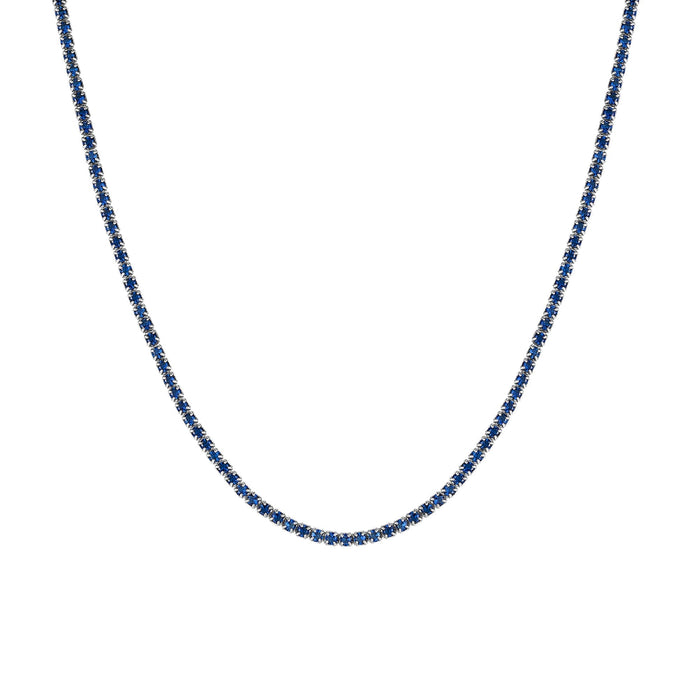 Seol Gold - Sapphire CZ Tennis Choker