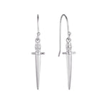 Sterling Silver Dagger Earrings
