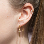 18ct Gold Vermeil Dagger Earrings