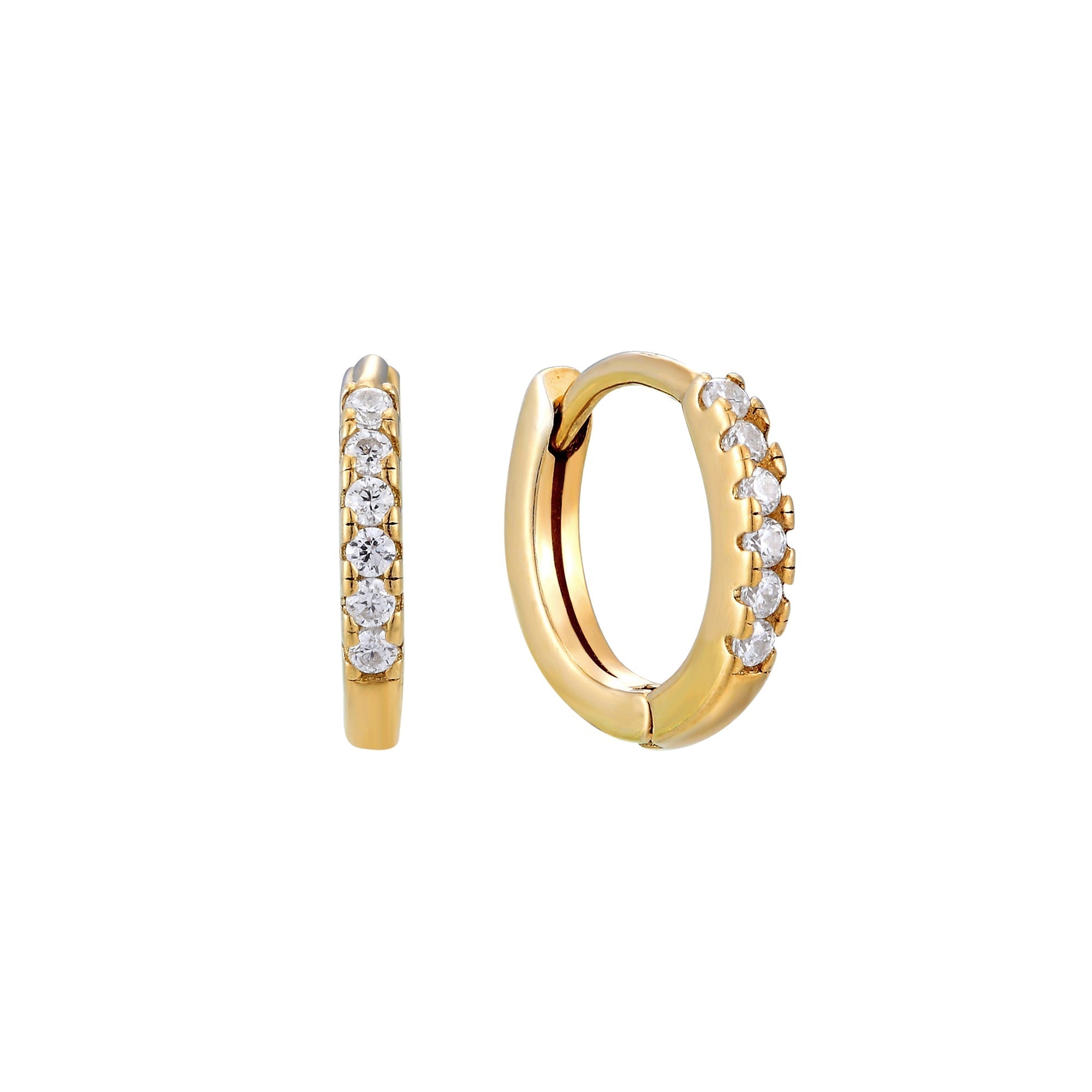 gold cartilage earring - seol-gold