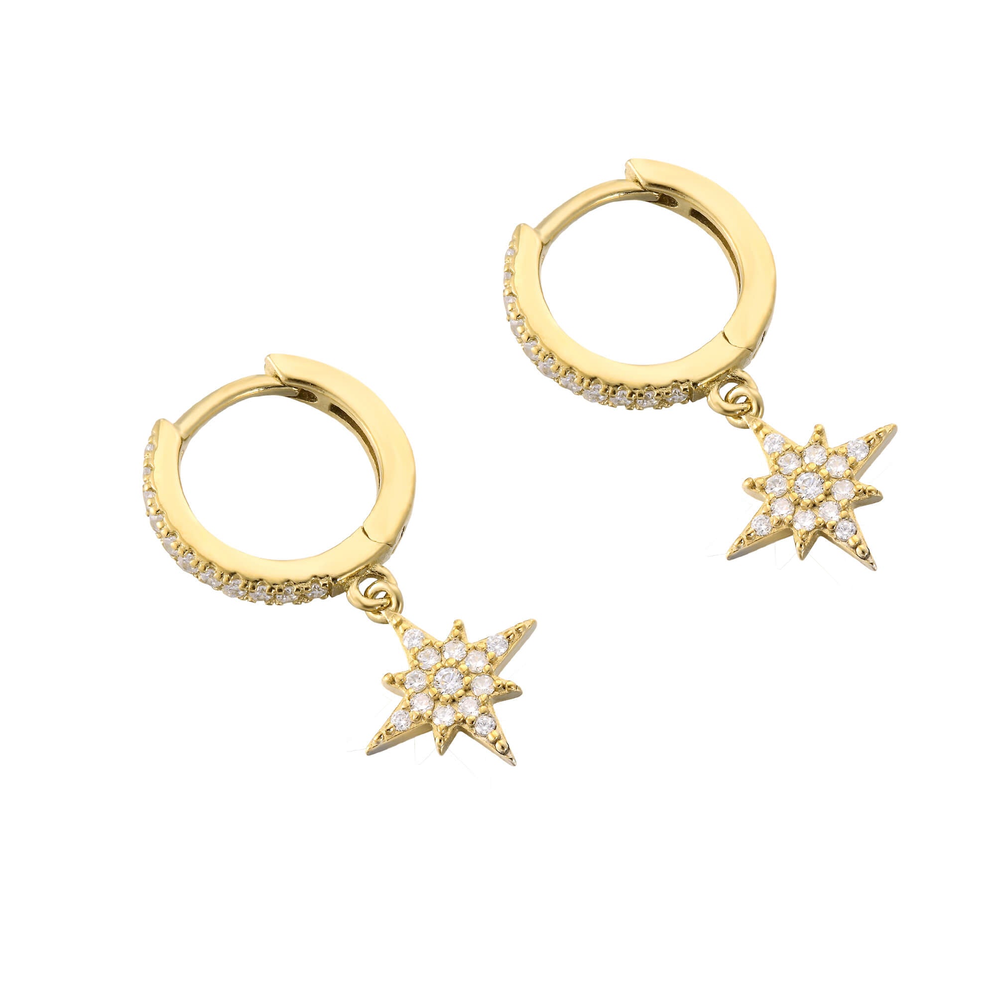 gold star hoops - seolgold
