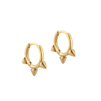 gold spike earring - seolgold
