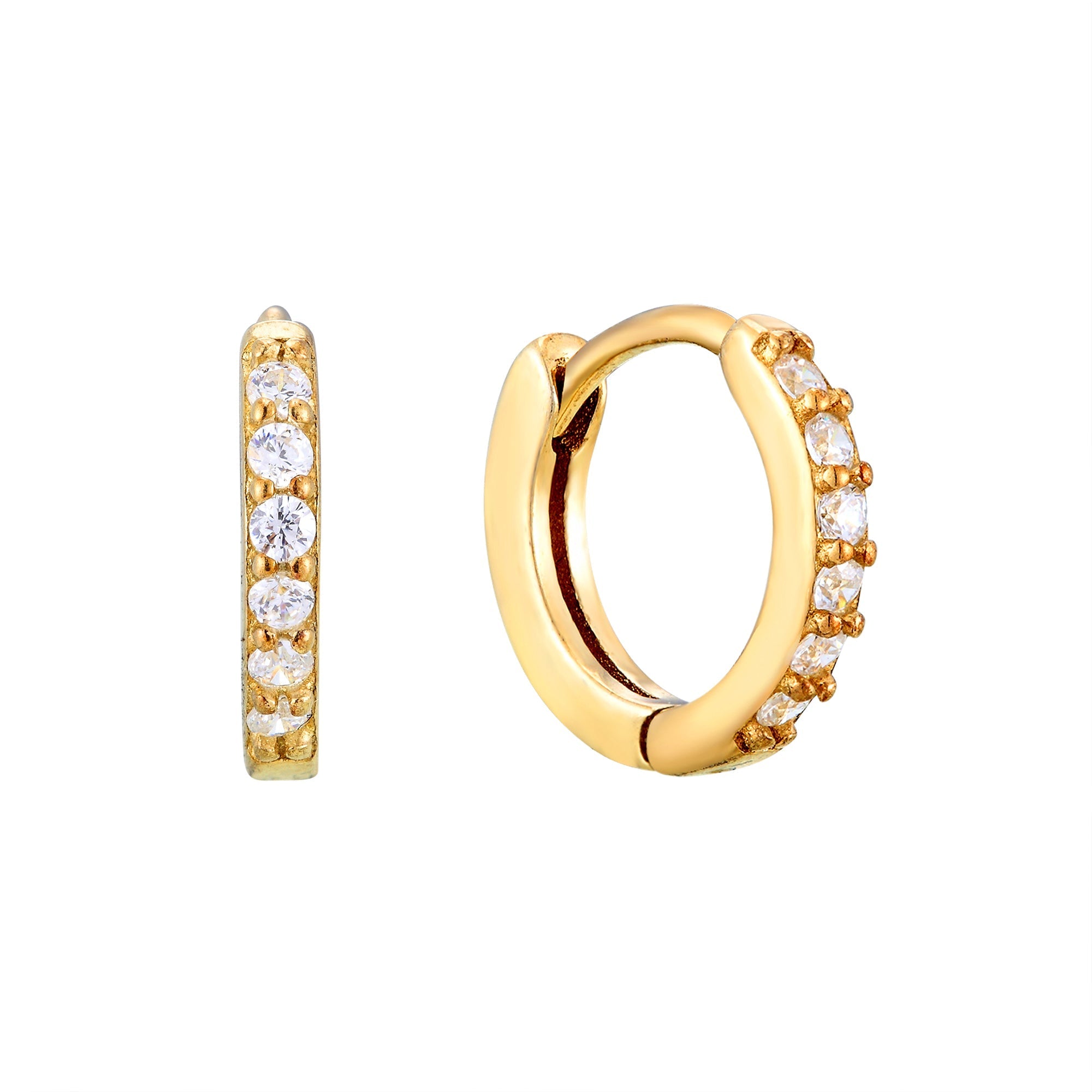tiny gold cartilage earring - seol-gold