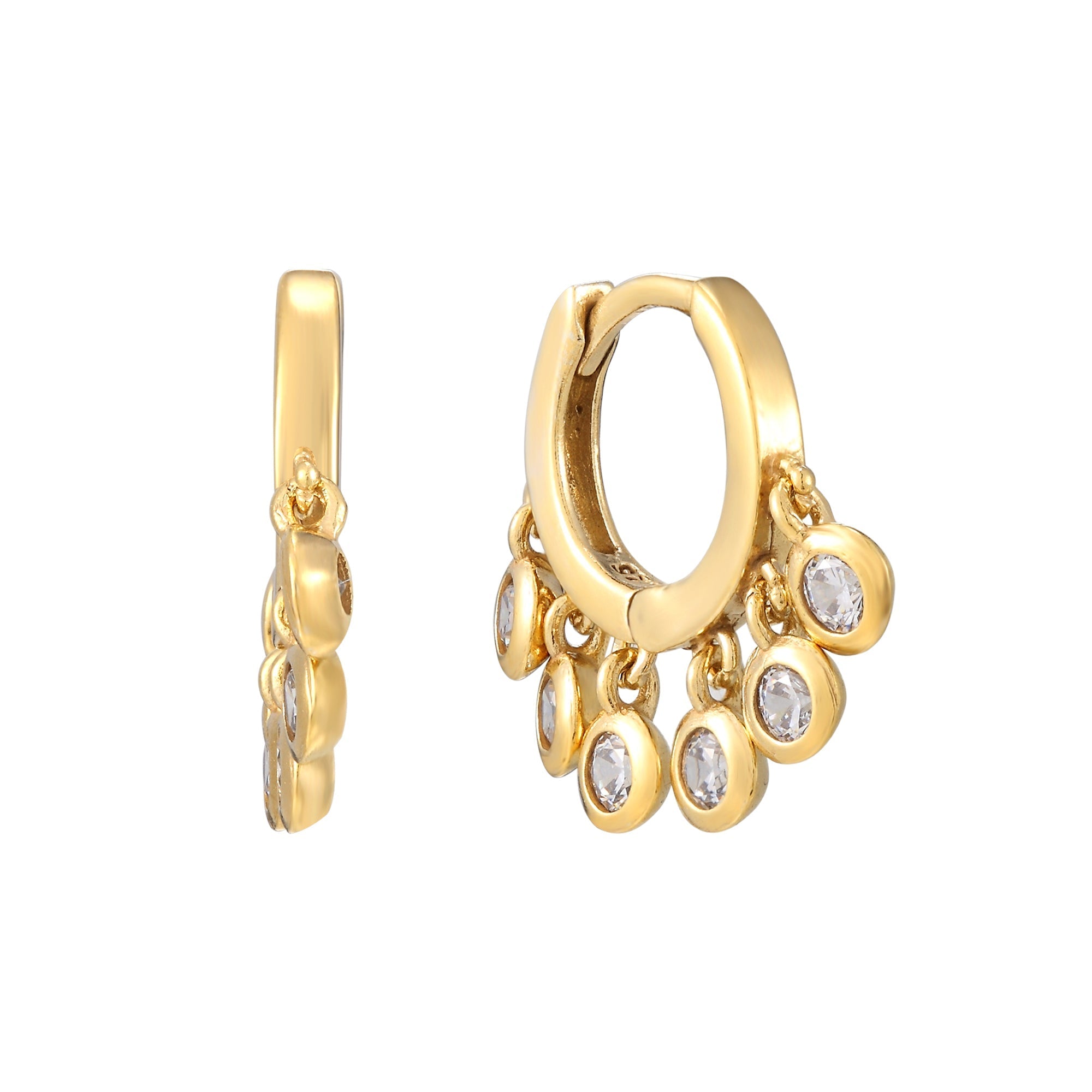 gold shaker earring - seolgold