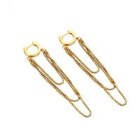 18ct Gold Vermeil chain hoops - seolgold