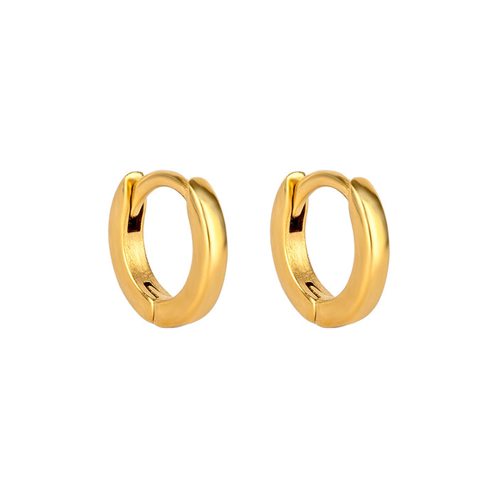18ct Gold Plated Mini 6mm Hoops - seolgold