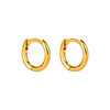 Gold hoop earrings on a white background - 18ct Gold Plated Mini 6.5mm Hoops - seolgold