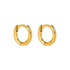 Gold hoop earrings on a white background - 18ct Gold Plated Mini 6.5mm Hoops - seolgold
