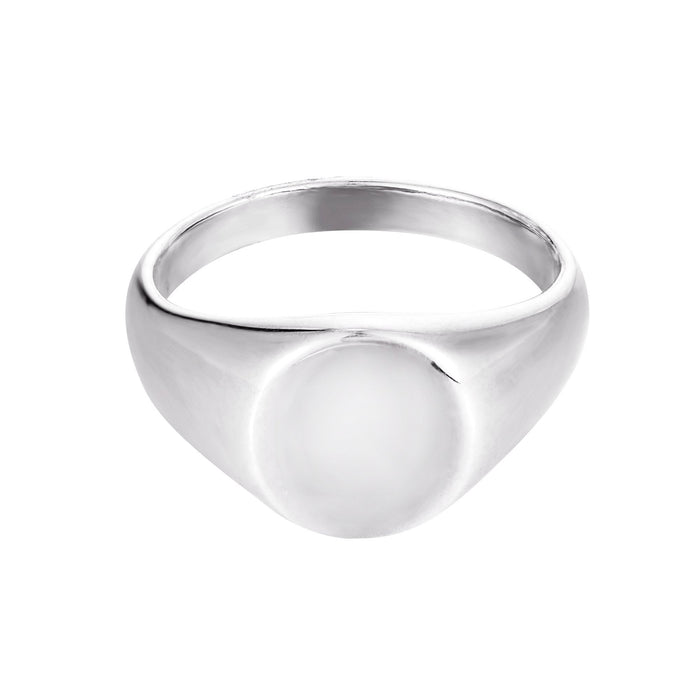 silver signet ring - seolgold