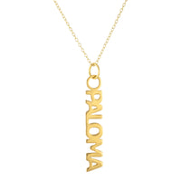 Seol Gold - Custom Name Plate Necklace