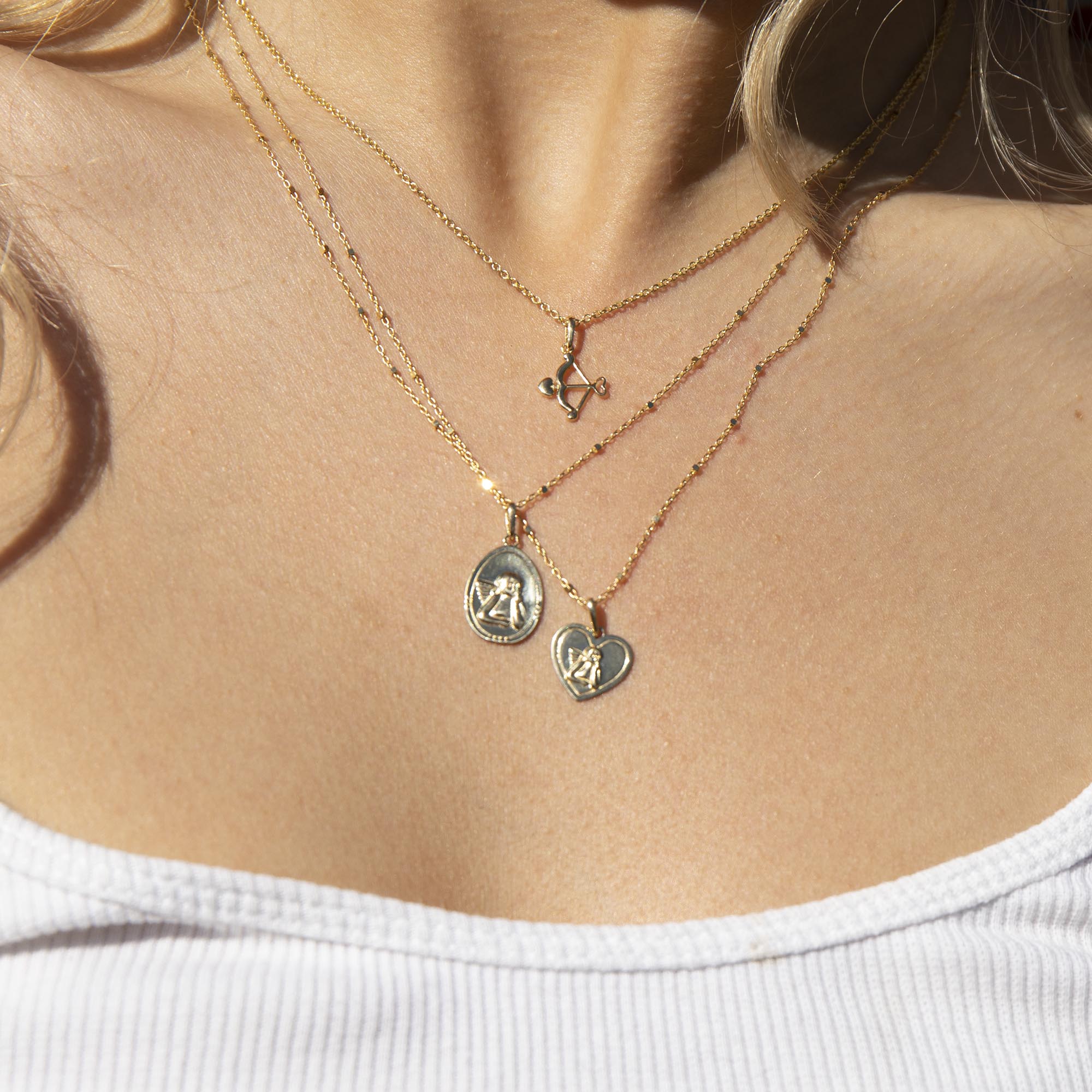 Cherub Pendant - seol-gold