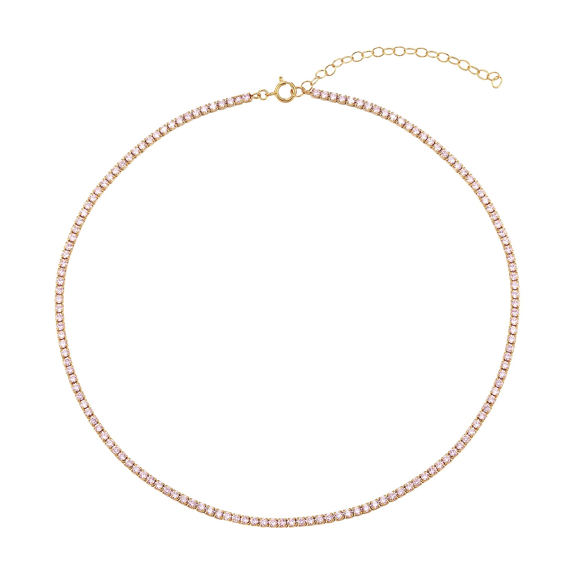 tennis necklace - seol gold