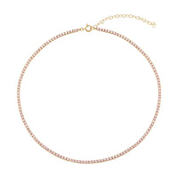 tennis necklace - seol gold