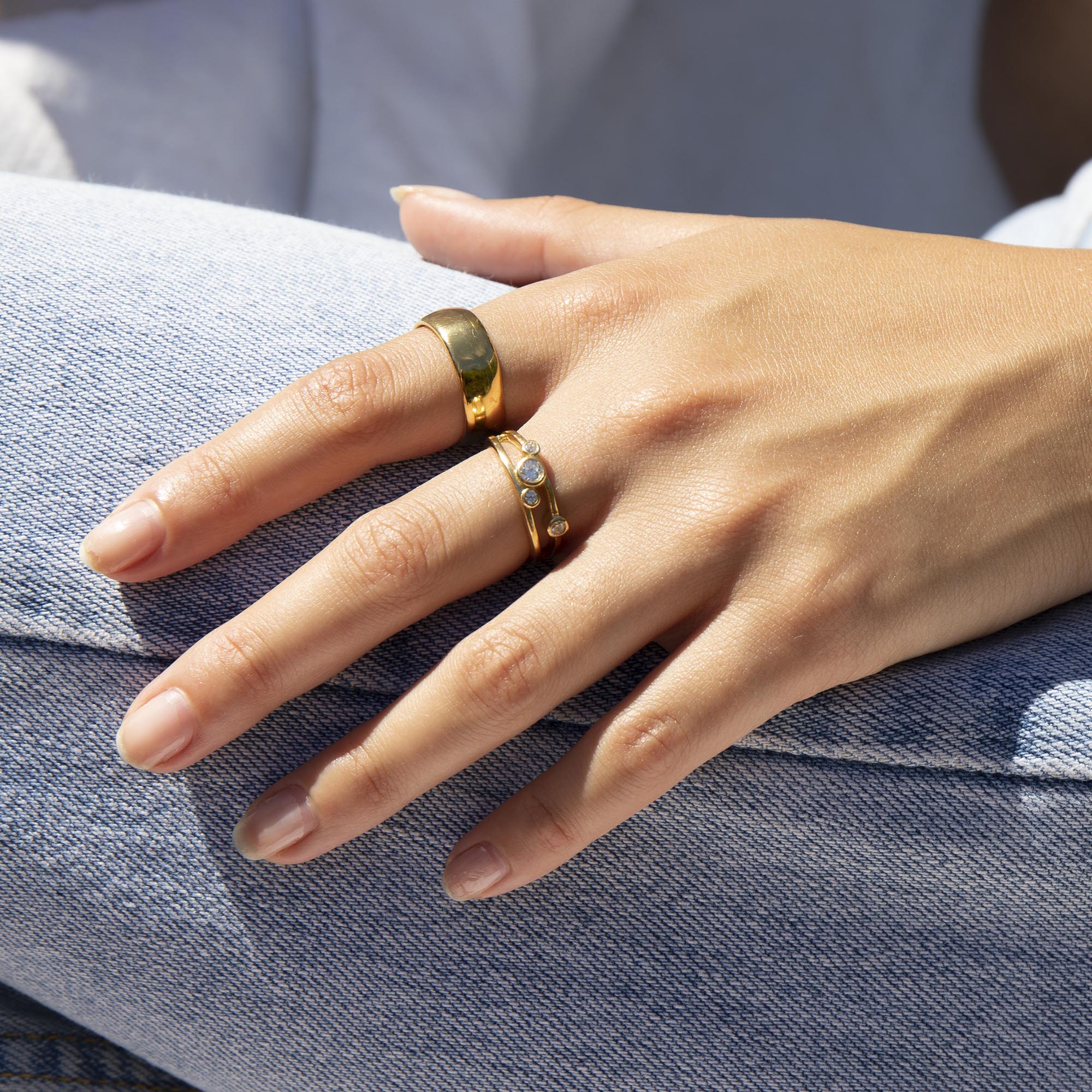 gold domed ring - seol-gold
