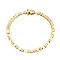 Seol Gold - CZ Link Tennis Bracelet