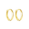 tiny gold hoops - seolgold