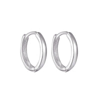 tiny silver hoops - seolgold
