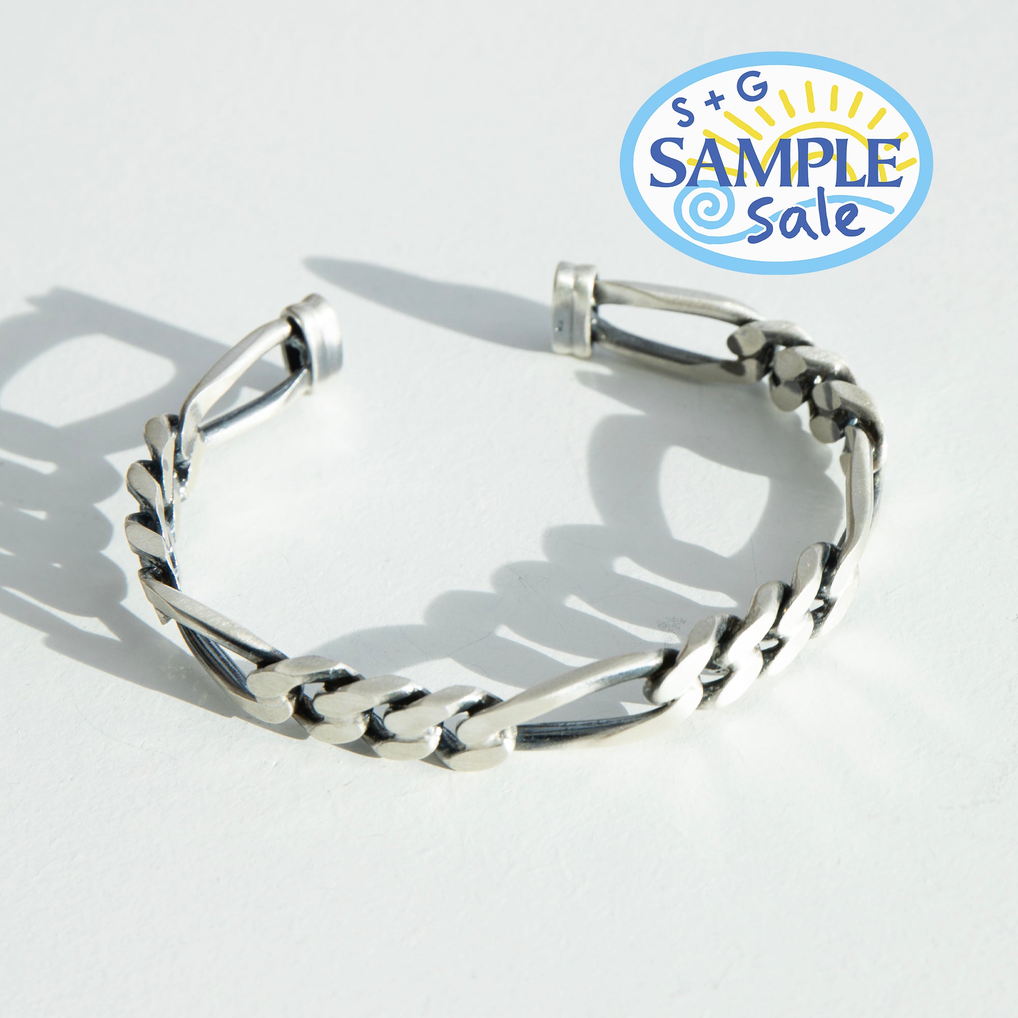 sample sale - silver bangle - seolgold