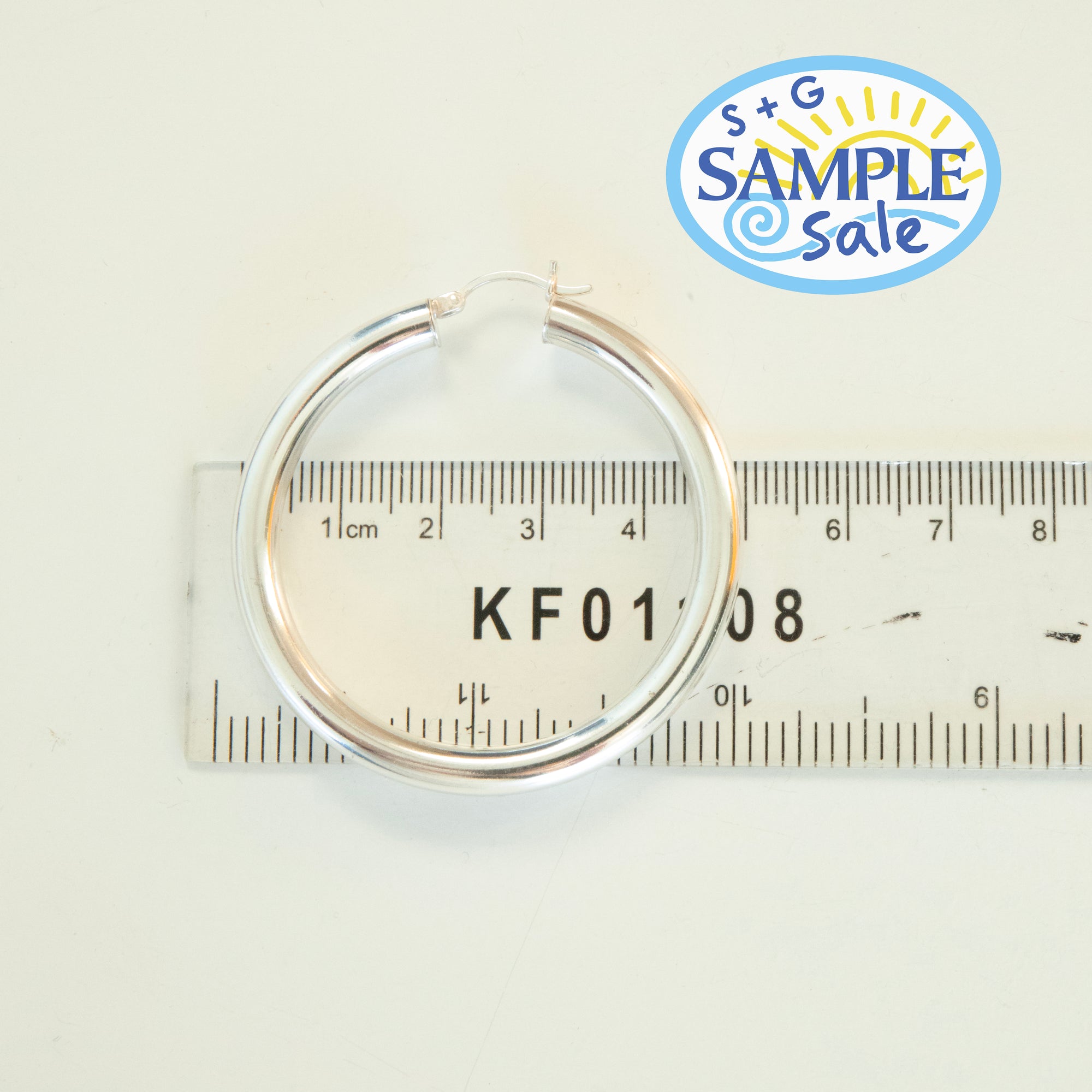 silver hoop sample - seolgold