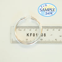 silver hoop sample - seolgold