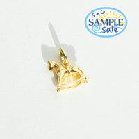 Gold horse pendant on a white background with 'S+G Sample Sale' logo.