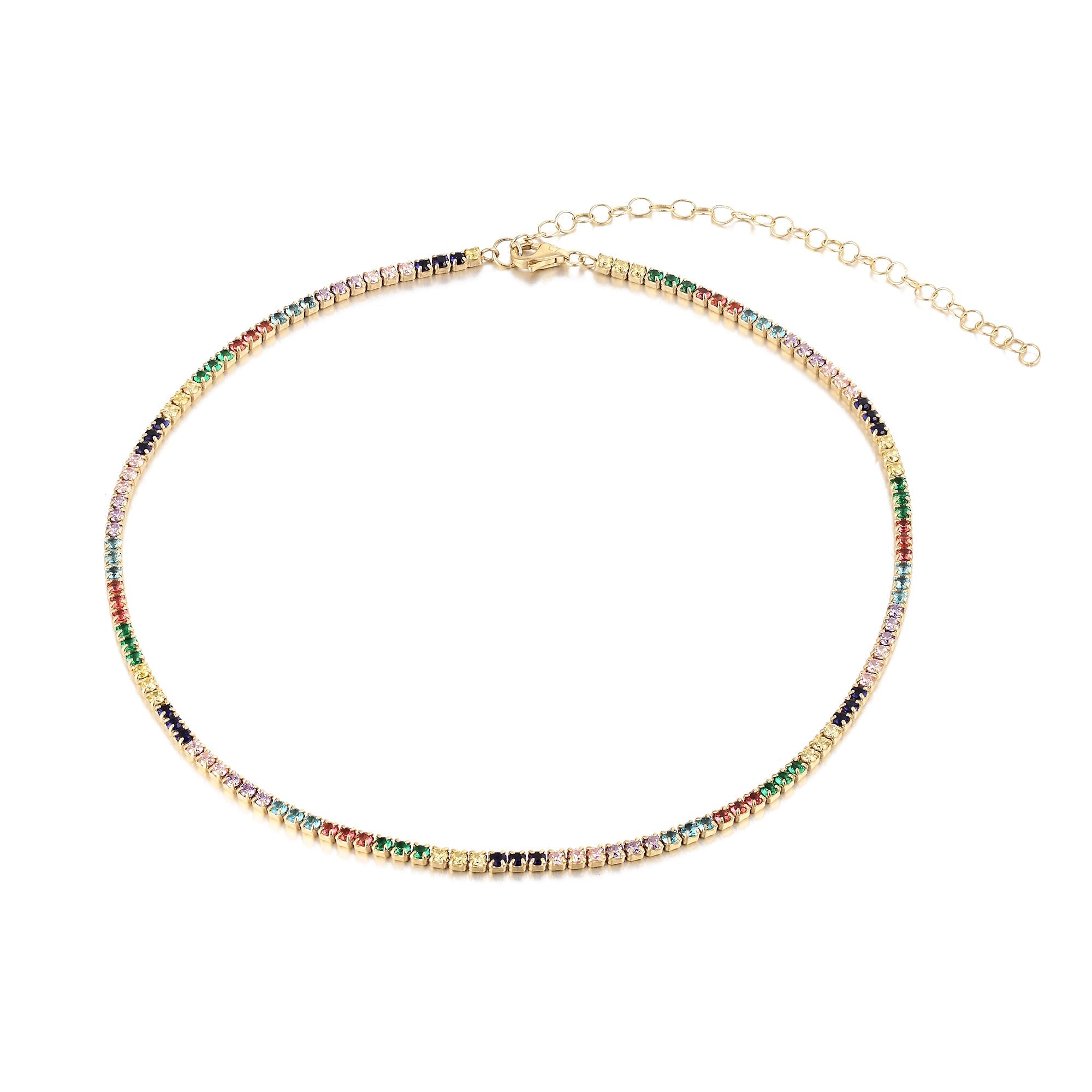 Rainbow necklace - seol-gold