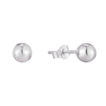 9ct Solid White Gold Ball Studs