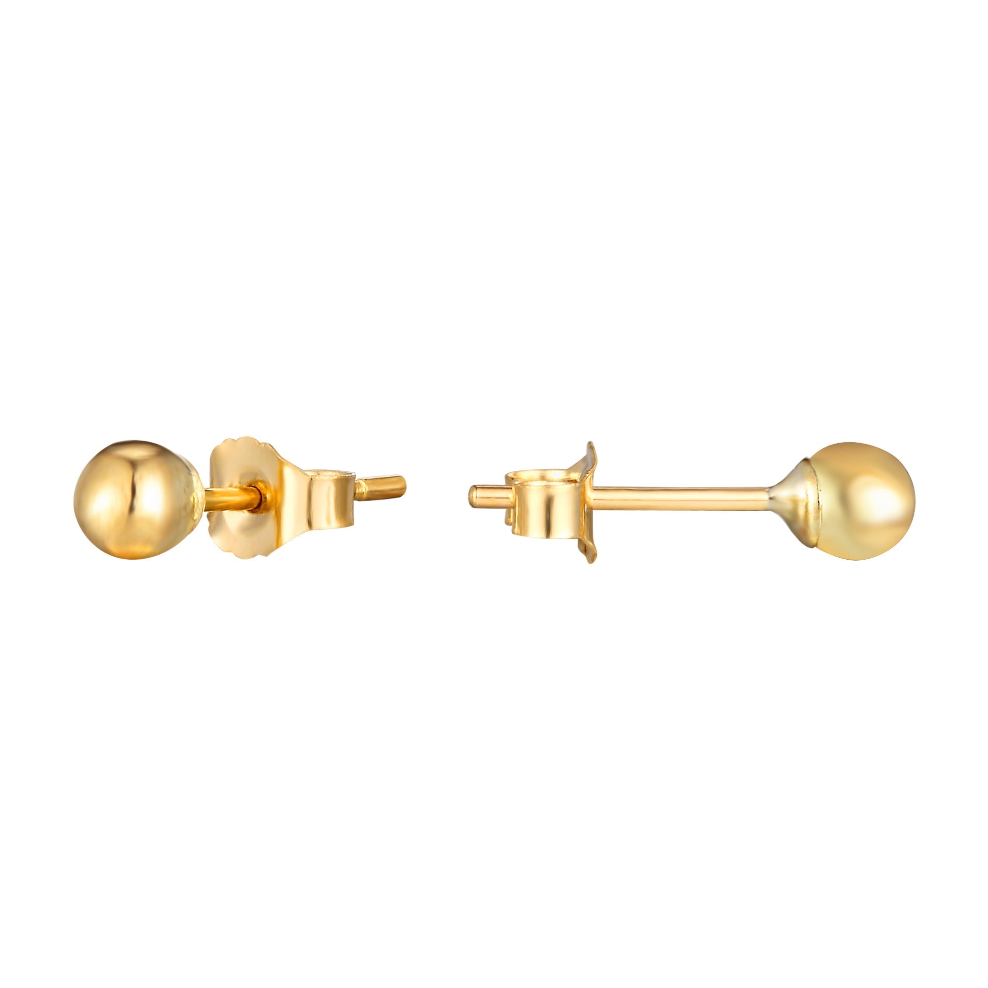 9ct Solid Gold Ball Studs