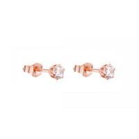 rose gold stud earrings - seol-gold