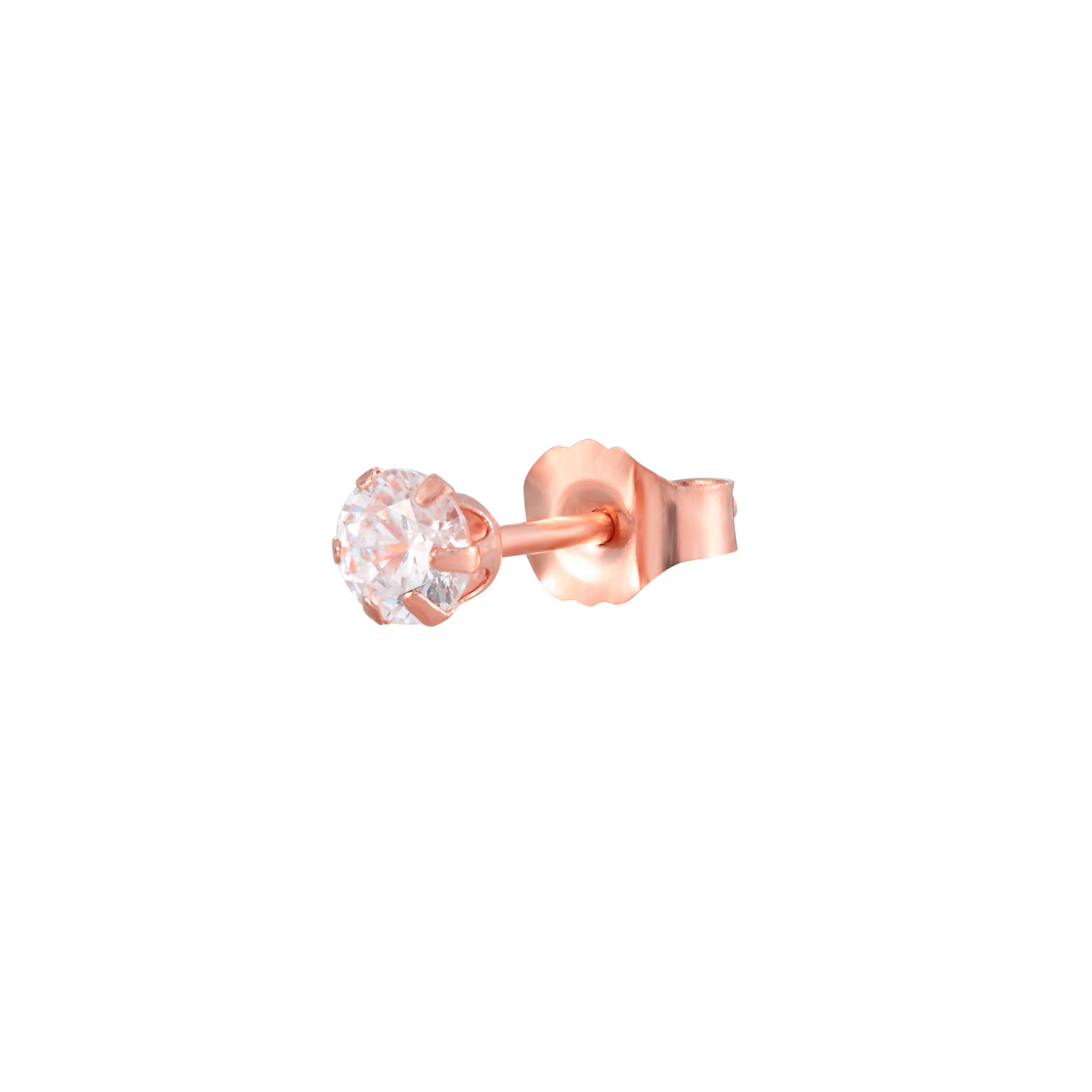 9ct rose gold stud earrings - seol-gold