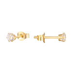 9ct Solid Gold CZ Studs